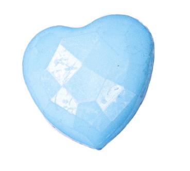 Kinderknöpfe als Herz aus Kunststoff in dunkelblau 14 mm